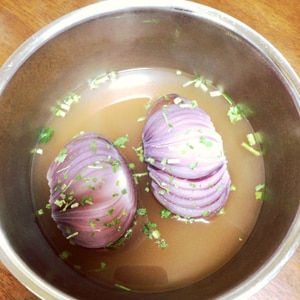 紫玉ねぎの簡単スープ